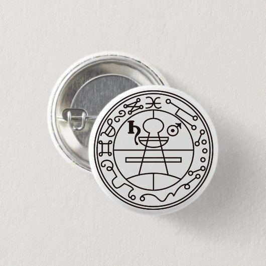 【缶バッチ】ソロモンの封印 - The Seal of Solomon Ronde Button 3,2 Cm (Voorkant /achterkant)