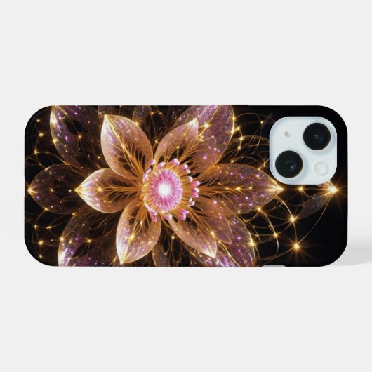 美しい光の華 iPhone 15 CASE (Achterkant horizontaal)