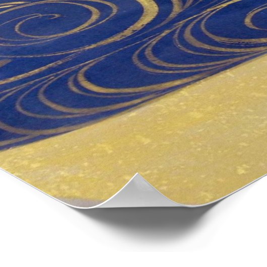 群 鶴 図 分, 風 (details), Kiitsu, 屏部 Poster (Hoek)