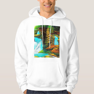 聖なる紅葉の滝 HOODIE