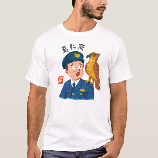 肩に鷹(カタニタカ) T-SHIRT (Voorkant)