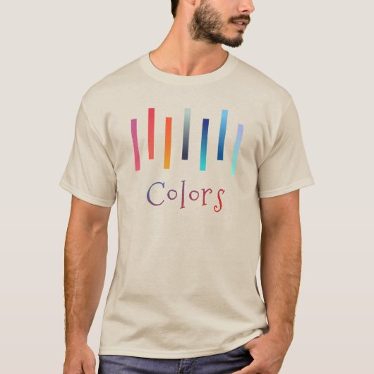 色 colores color’s  t-shirt (Voorkant)