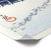 芝 公 の 雪, sneeuw op Shiba Park, Tokyo, Hasui Kawase Poster (Hoek)