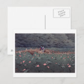 芝 天, 川 瀬, Benten Pond Lotus, Hasui Kawase Briefkaart (Voorkant / Achterkant)