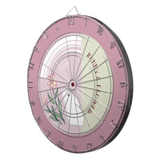 花とうさぎ DARTBORD (Voorkant Rechts)