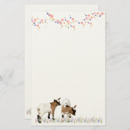 花とかわいい子ヤギ♡ BRIEFPAPIER