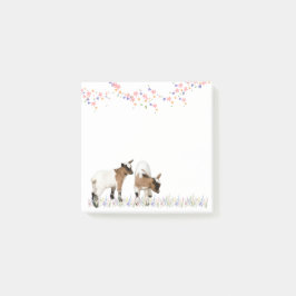花とかわいい子ヤギ♡ POST-IT® NOTES