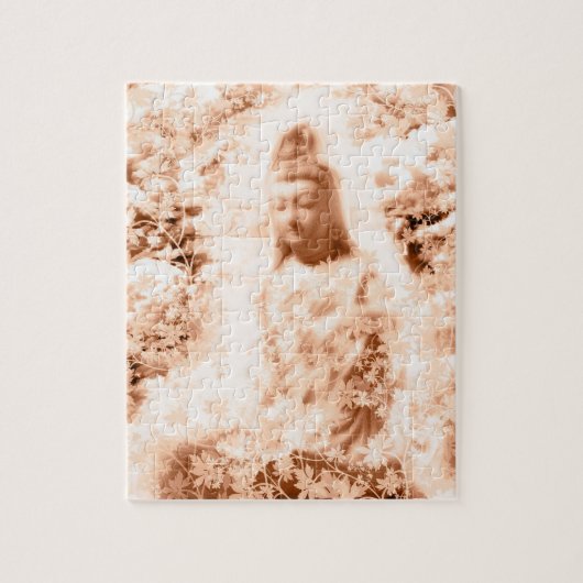 花と観音菩薩と伊勢神宮 LEGPUZZEL (Verticaal)