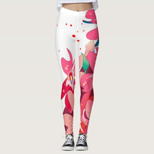 　花のレギンス LEGGINGS (Voorkant)