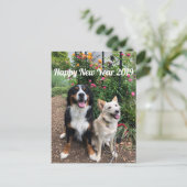 花 の 賀 状2019 BRIEFKAART (Staand voorkant)