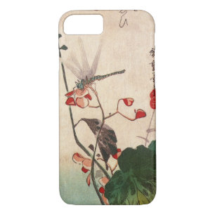 花 ト ボ, 広 重 Dragonfly en Bloem, Hiroshige, Ukiyo-e Case-Mate iPhone Case