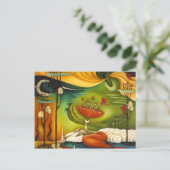 花 神 (か ん) ち ゃ BRIEFKAART (Staand voorkant)