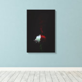 菊一凛-Chrysanthemum- Canvas Afdruk (Insitu (Houten vloer))