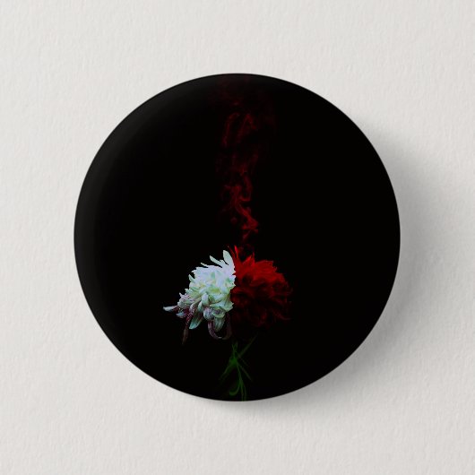 菊一凛-Chrysanthemum- Ronde Button 5,7 Cm (Voorkant)