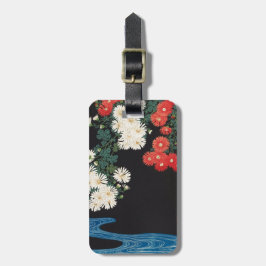 菊 に 水, 古 Chrysanthemums & Stream, Koson, Ukiyo-e Bagagelabel