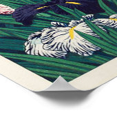 菖 蒲, Iris, Hasui Kawase, Woodcut Poster (Hoek)