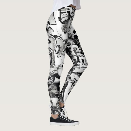 落 き り GRAFITTI (Rakugaki) Leggings (Rechts)