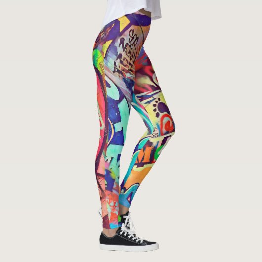 落 き り GRAFITTI (Rakugaki) Leggings (Rechts)