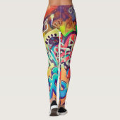 落 き り GRAFITTI (Rakugaki) Leggings (Achterkant)