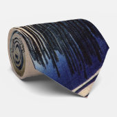 葦 に 鷺, 広 White heron and Reed, Hiroshige, Ukiyo-e Stropdas (Opgerold)