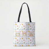 葩猫(flower cat/gato de flor) tote bag (Voorkant)