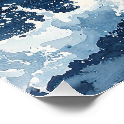 蒼の波 – The Indigo Wave Perfect Poster (Hoek)