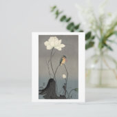 蓮にカワセミ, 古邨 Ijsvogel op Lotus, Koson, ukiyo-E Briefkaart (Staand voorkant)