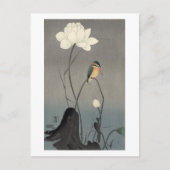 蓮にカワセミ, 古邨 Ijsvogel op Lotus, Koson, ukiyo-E Briefkaart (Voorkant)