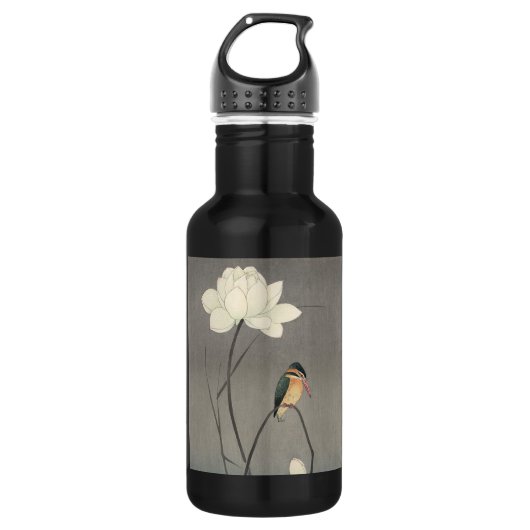 蓮 に セ ミ, 古 Kingfisher op Lotus, Koson, Ukiyo-e Waterfles (Voorkant)