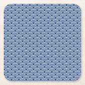藍色の波小紋 KARTONNEN ONDERZETTERS (Voorkant)