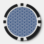 藍色の波小紋 POKER CHIPS (Voorkant)