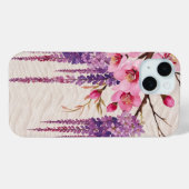 藤の花和紙の調べ ― 和モダン花柄 Case-Mate iPhone CASE (Achterkant (horizontaal))