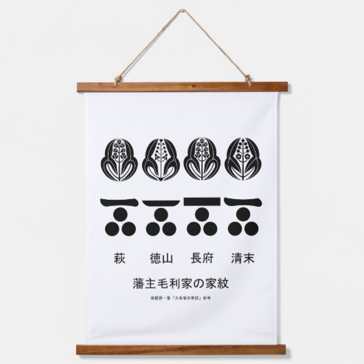 藩 主 家 利 の  onder 毛 hangend wandkleed (Voorkant)