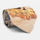 虎 図, 国 芳 Tiger, Kuniyoshi Stropdas (Opgerold)