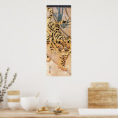 虎 図, 歌 国 芳 Tiger, Kuniyoshi Poster (Keuken)