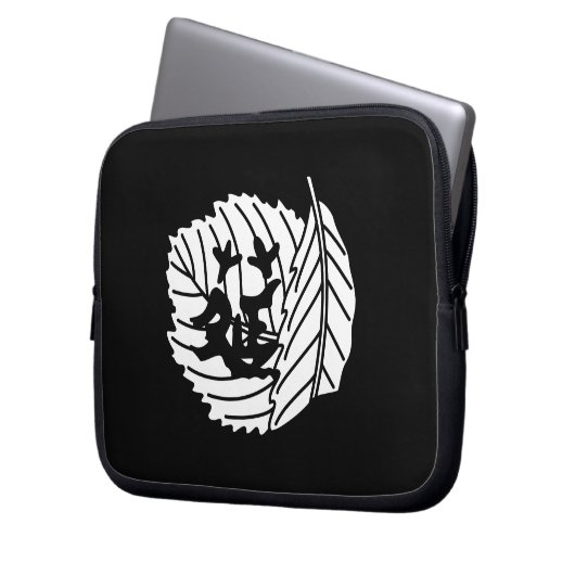虫 く op ラ, 折れい柏 laptop sleeve (Voorkant Links)