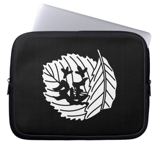 虫 く op ラ, 折れい柏 laptop sleeve (Voorkant)