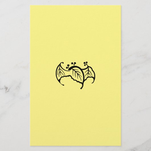 蝙蝠桐 便箋 BRIEFPAPIER (Voorkant)