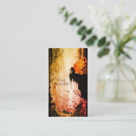 蝶々の妖精 VISITEKAARTJE (Staand voorkant)