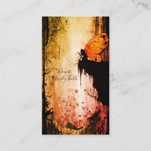 蝶々の妖精 VISITEKAARTJE (Voorkant)