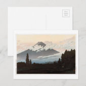 裾 野 富 士, Mt Fuji uit Susono, Hasui Kawase, Woodcut Briefkaart (Voorkant / Achterkant)