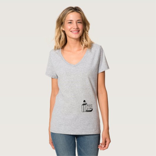 読書の虫 T-SHIRT (Voorkant volledig)