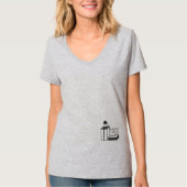 読書の虫 T-SHIRT (Voorkant)