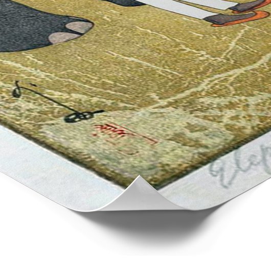 象, Elephant, Hiroshi Yoshida, Woodcut Poster (Hoek)