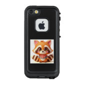 赤と白のチェックのスカーフがトレードマークだよ💛アライグマのポポ LifeProof iPhone HOESJE (Achterkant)