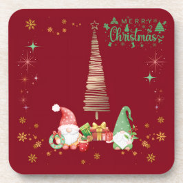 赤色かわいいサンタさんクリスマス♡  BIER ONDERZETTER