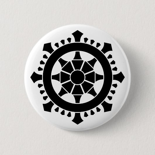 輪宝_紋典 RONDE BUTTON 5,7 CM (Voorkant)