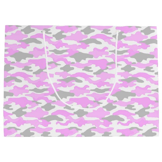 迷彩(ピンク)  ラージペーパーバッグ GROOT CADEAUZAKJE (Achterkant)