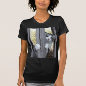 野良猫ニャン吉【逃走中】 T-SHIRT (Voorkant)