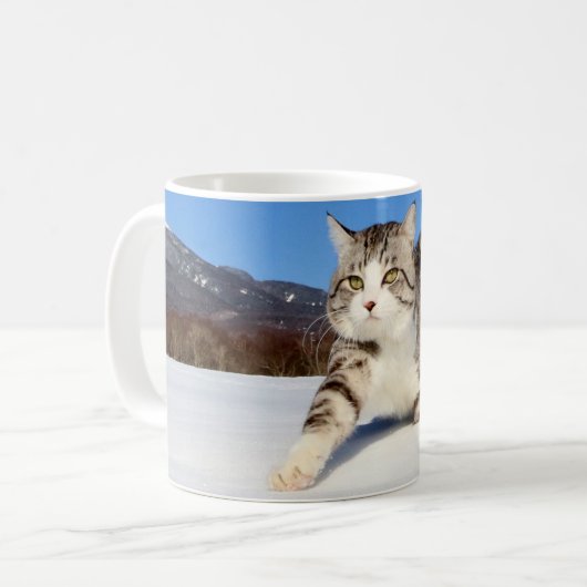 野良猫ニャン吉【雪原を行く】 KOFFIEMOK (Voorkant links)